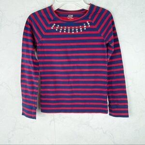 [Joe Fresh] Striped Gem Neckline Top
